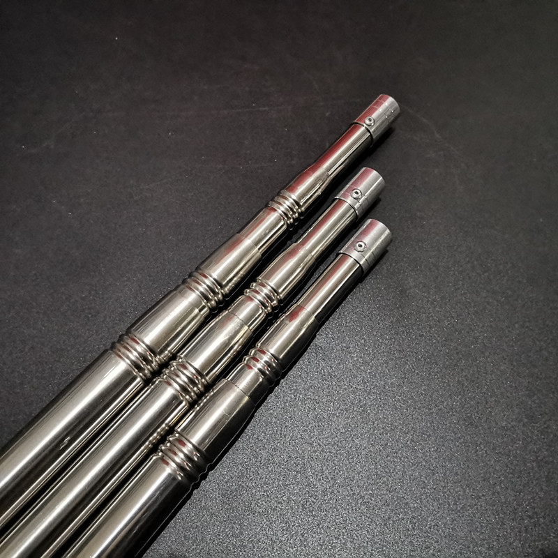 Прямые поставки с завода, телескопическая палка для копирования сетей из нержавеющей стали, 3 метра, позиционируемая гарпунная палка, палка для сбора фруктов, оптовая продажа