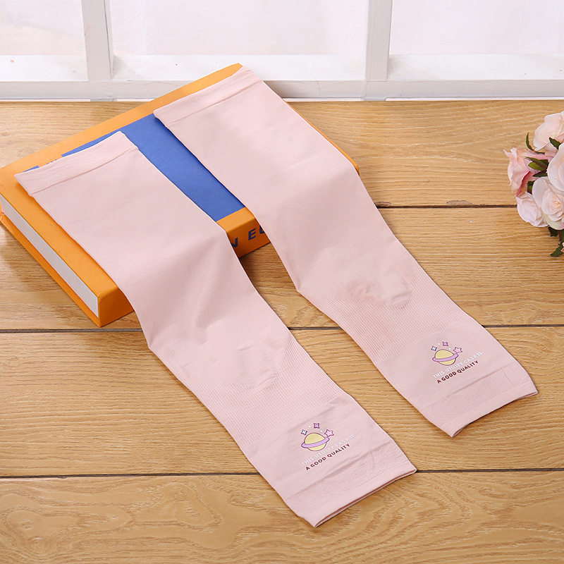 Summer Ice Sleeves Custom LOGO Pattern Sunscreen Ice Silk Sleeves for Men and Women Outdoor Riding Driving UV Protection Arm