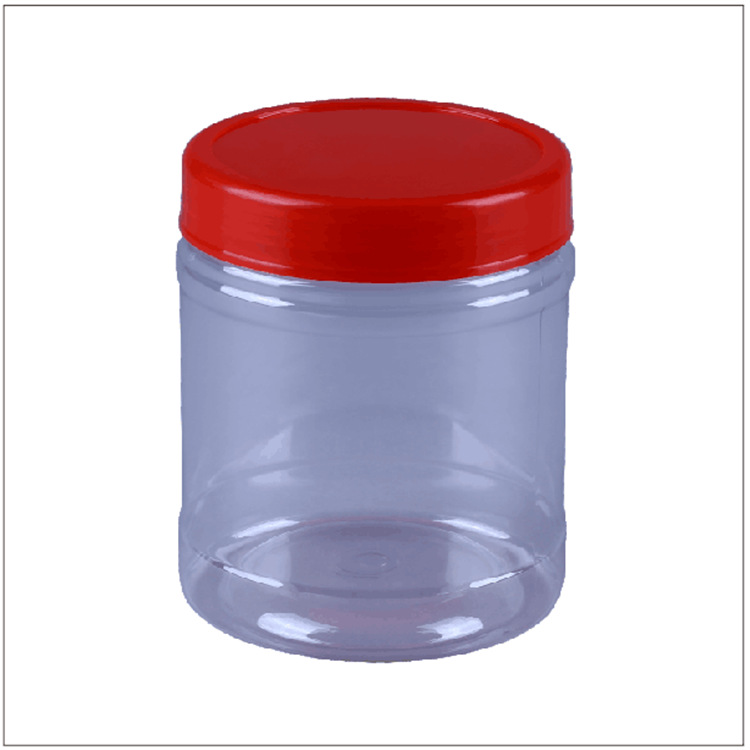 Transparent Health Care Plastic Round Bottle Packaging Product Processing Instant Tablet Bottle Food Grade