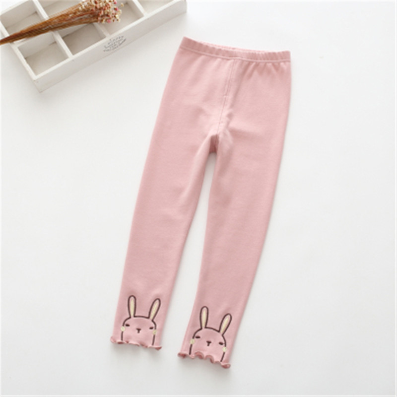 Spring and Autumn 2023 New girls' leggings outer wear slim stretch pants Korean style trousers embroidered leggings