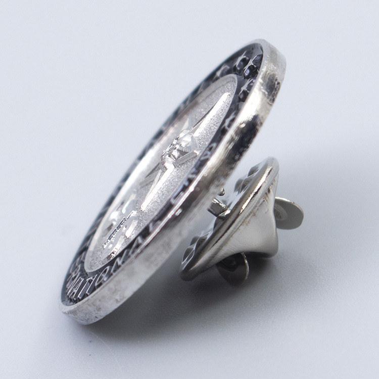 School Celebration Badge Corporate Badge Commemorative Medal Personalized Company Emblem Painted Electroplated Metal Badge