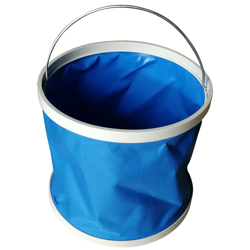 Factory direct supply fishing bucket portable folding bucket car 600D Oxford cloth car washing folding bucket generation