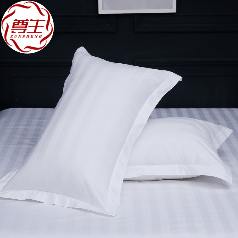 Наволочка из чистого хлопка, сатиновая, белая, оптовая продажа, профессиональная стирка, большое количество