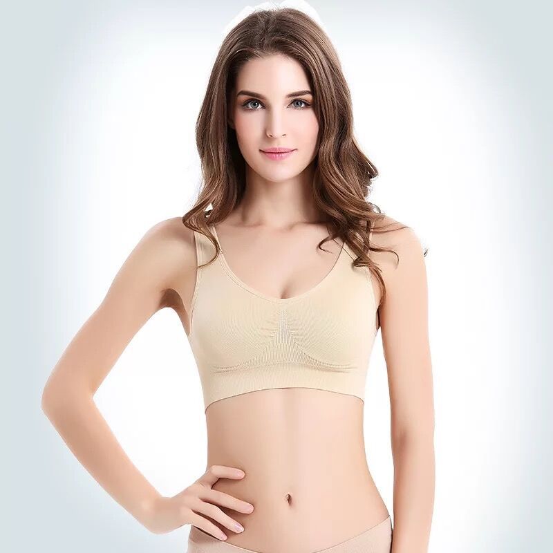 Cross-Border Foreign Trade Single-Layer Large Size Padded No Rims Vest Bra Sports Sleep Bra