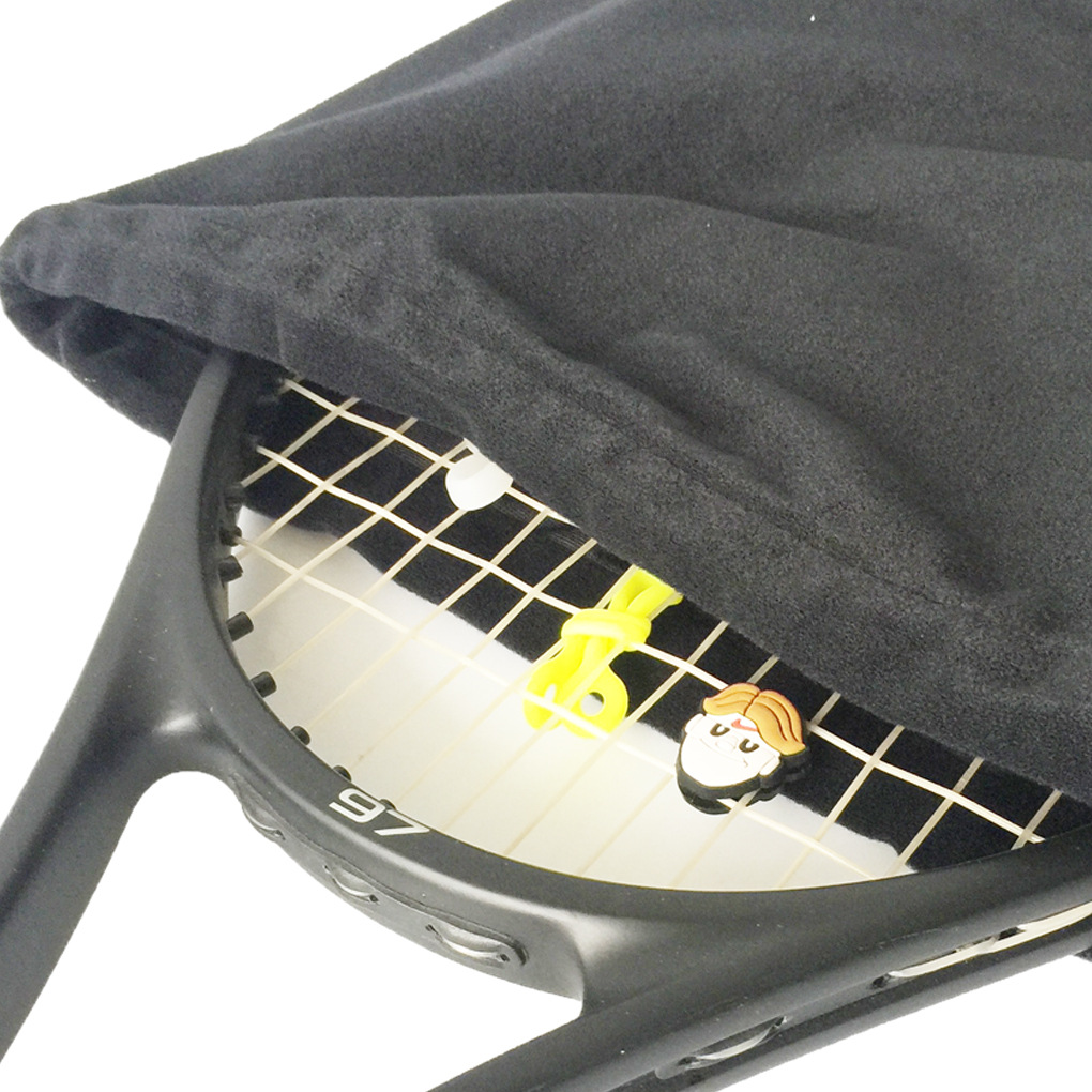 Cross-border Tennis Racquet Flannel Bag Thickened Flannel Cover Racquet Protective Cover Shoulder Bag Lightweight Protective Cover 1-2 Pack