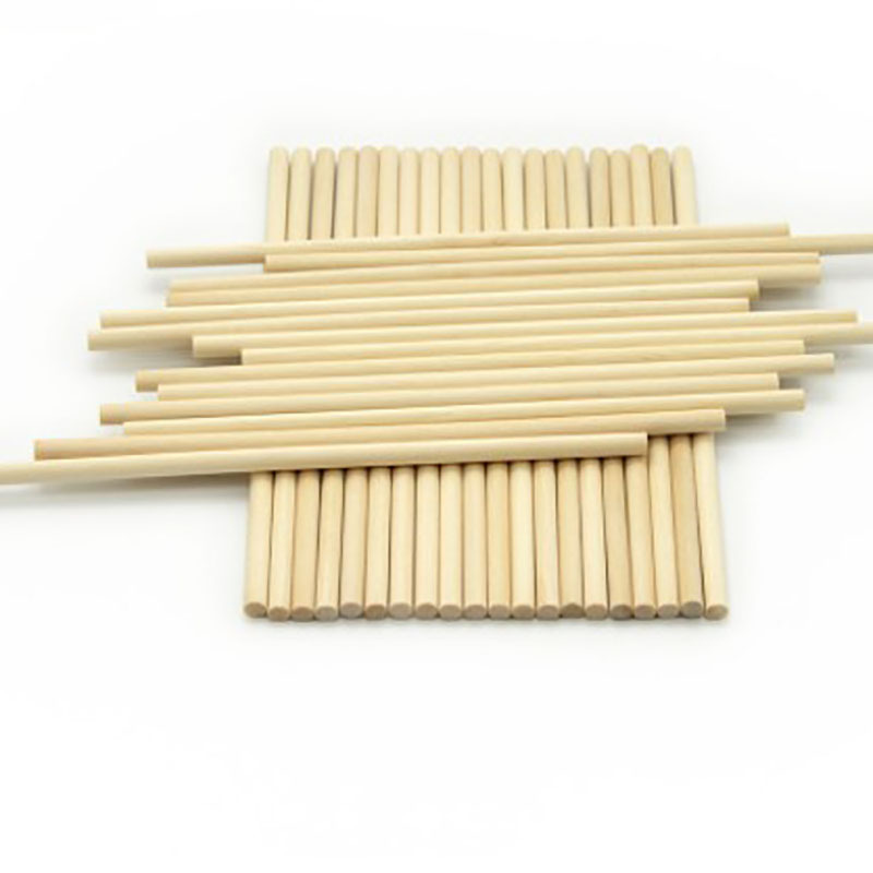 Solid Wood round wood sticks 3.8 5 6 8 10 12 birch sticks Wood Products food wooden sticks wooden flags wooden food labels