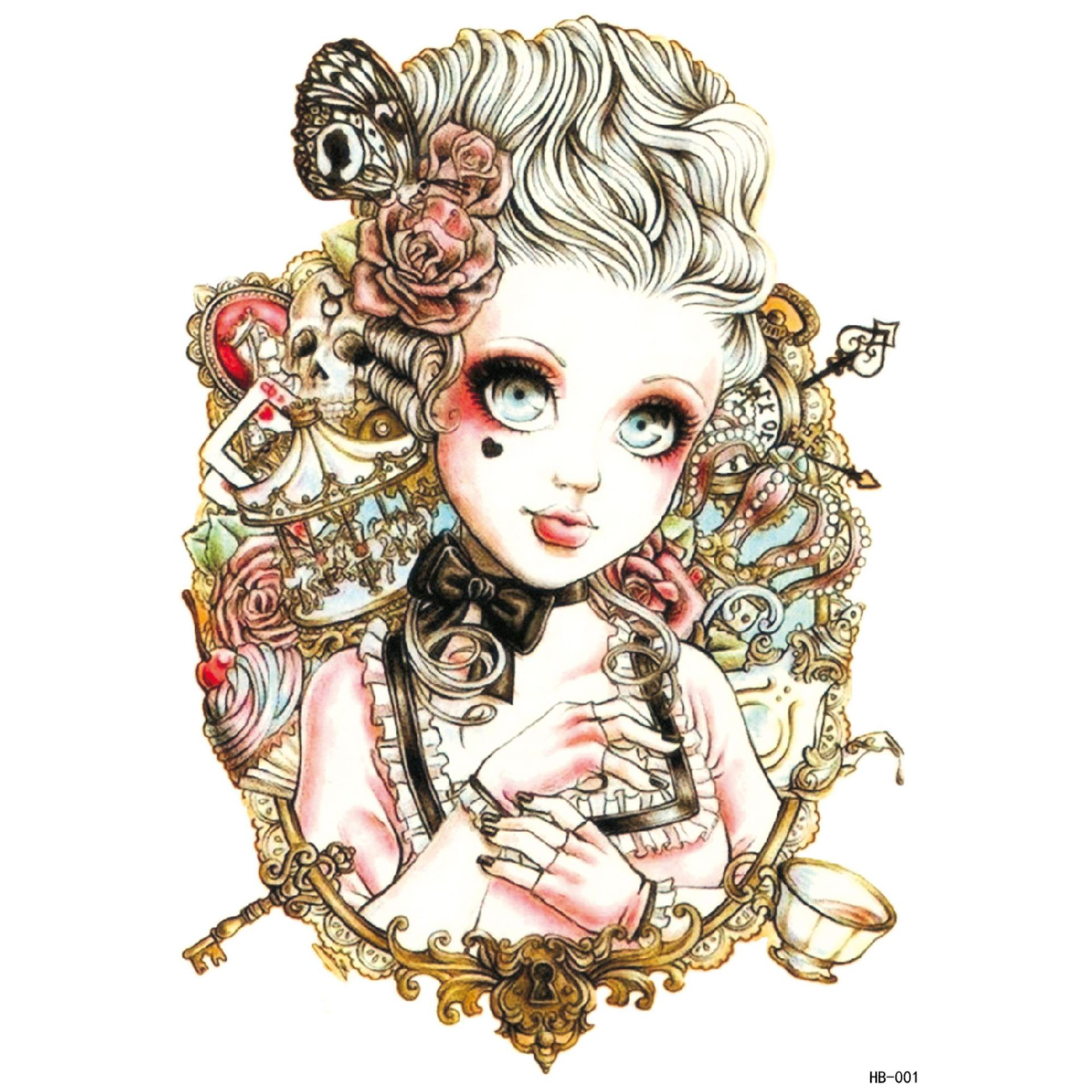 Customized Tattoo Stickers with Pictures and Samples, Customized Christmas Candle Tattoo Stickers, Face Stickers, Color Printing, Hot Stamping, Silver and Luminous Customization