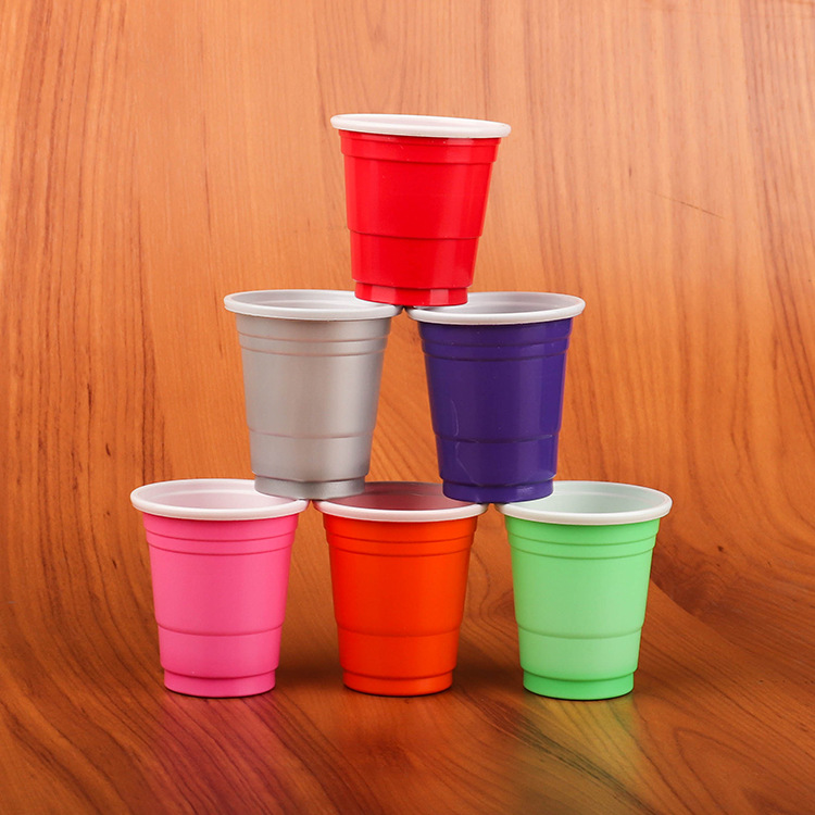 Одноразовая пластиковая чаша 2 унции, чаша для пудинга, десертная чаша, настраиваемый цвет логотипа, мини-винная чаша