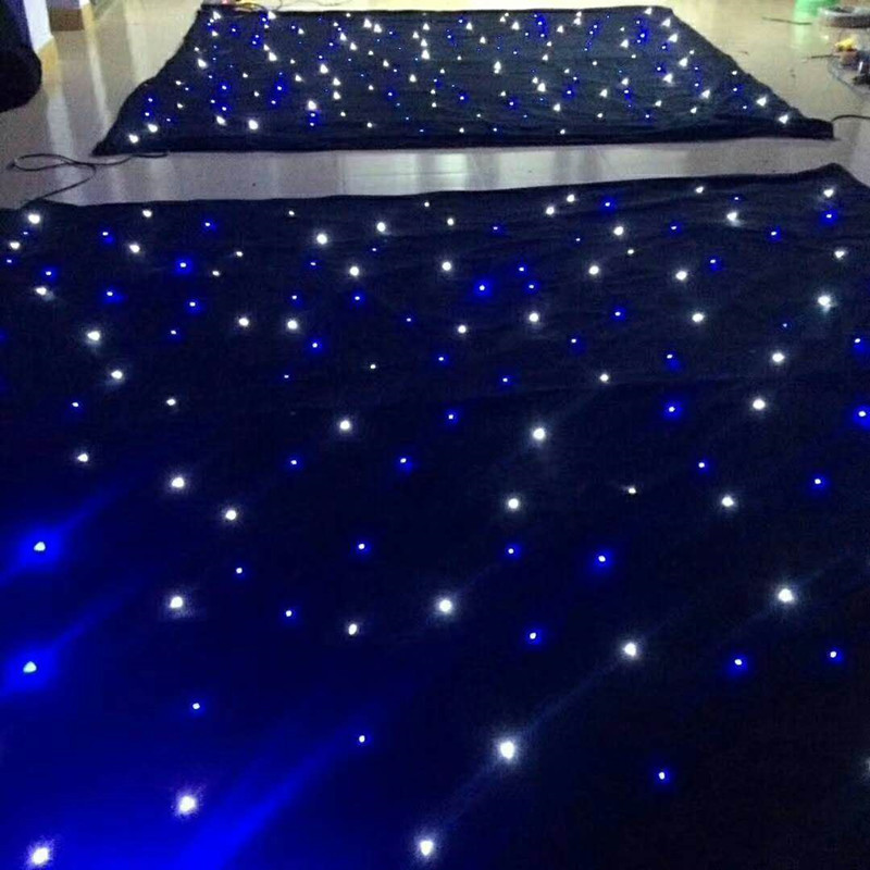 Led Starry Sky Cloth Black Star Cloth Starlight Cloth Stage Background Cloth Stage Lighting Deposit Square Meter Independent Station