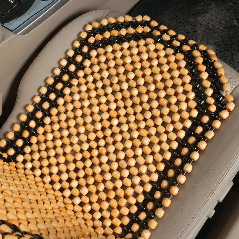 Summer Wooden Beads Cooling Pad Forklift Truck Large Truck Ventilated Van Tractor Car Summer Seat Cushion Breathable
