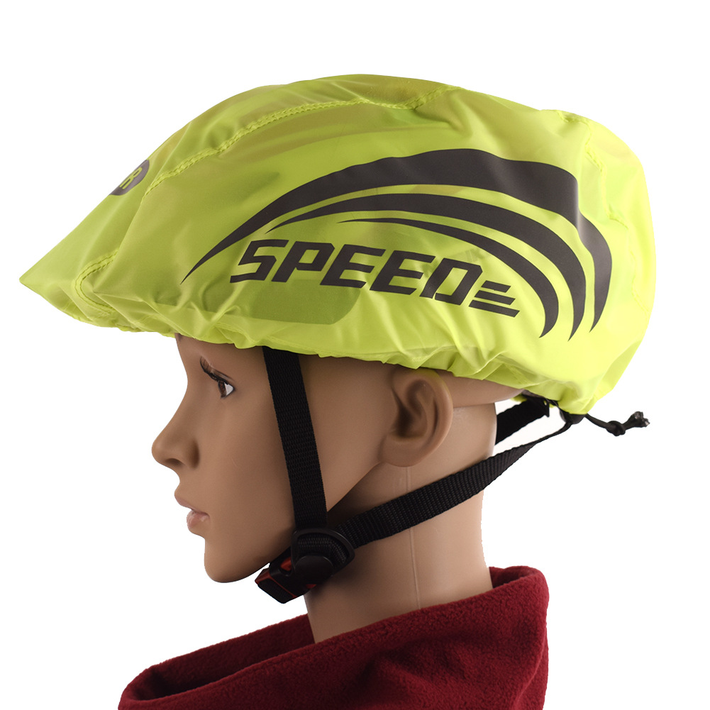 Cross-Border Supply Manufacturer Direct Sales Cycling Helmet Cover Helmet Rain Cover Helmet Waterproof Cover Reflective Safety Helmet Cover