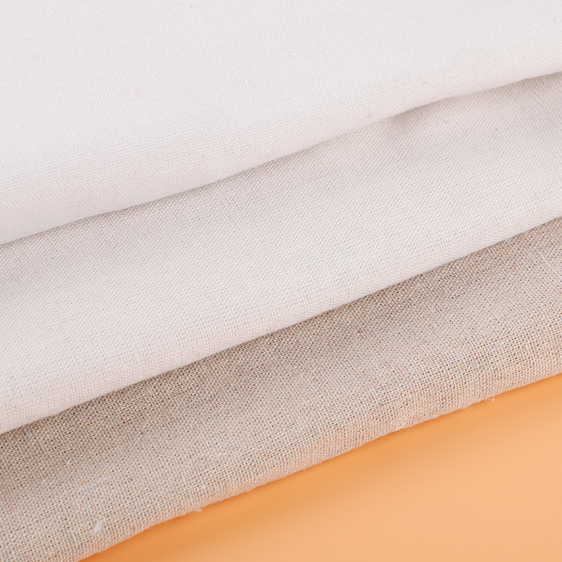 Linen Cotton Linen Polyester Cotton Fabric Imitation Linen Fabric Embryo Cloth Linen Gray Cloth Printed Background Cloth Crafts Canvas