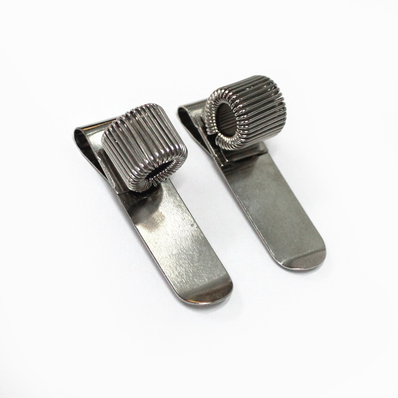 Pen holder one-hole portable single-hole hook spring clip two-hole pen buckle three-ring pen back buckle