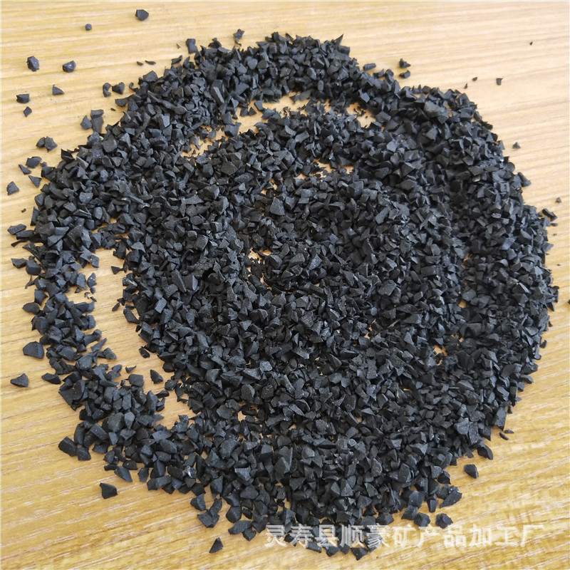 Manufacturer Wholesale Black Rubber Granules Training Track Playground Road Surface Rubber Granules
