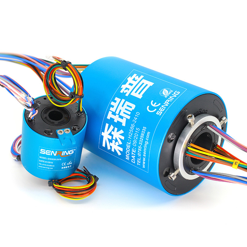 Sliding Ring Through-Hole Conductive Sliding Ring Rotating Conductive Ring Collector Ring Electric Brush Set Electrical Collector Collector Ring 2 4 6 8 12 Channels