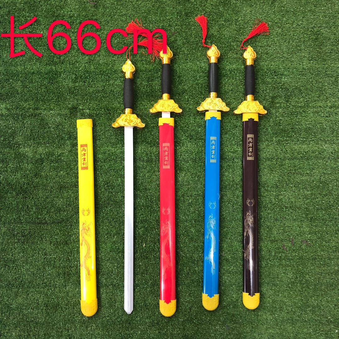 (Collection of Swords) Children's Wooden Toys Samurai Sword Sword Green Dragon Sword Temple Fair Street Stall Selling Toys