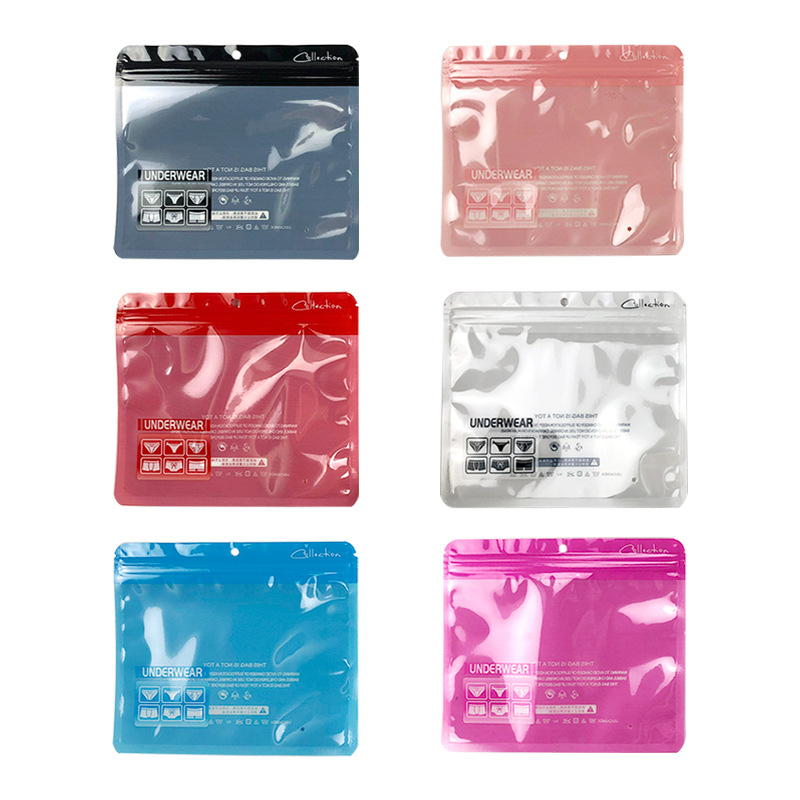 Underwear packaging bag unisex leggings self-sealing bag underwear zipper bag underwear self-sealing sealed bag logo