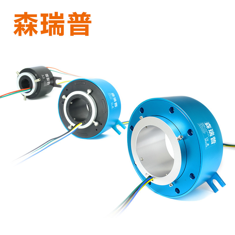 Sliding Ring Through-Hole Conductive Sliding Ring Rotating Conductive Ring Collector Ring Electric Brush Set Electrical Collector Collector Ring 2 4 6 8 12 Channels