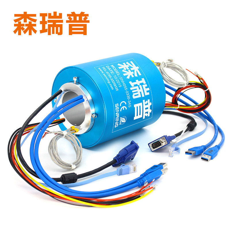 Sliding Ring Through-Hole Conductive Sliding Ring Rotating Conductive Ring Collector Ring Electric Brush Set Electrical Collector Collector Ring 2 4 6 8 12 Channels
