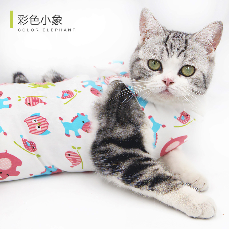 Pet Hospital Cat Sterilization Clothing, Cat Surgical Clothing, Weaning Clothing, Breathable Menstrual Clothing, Pet Clothing, Medicine Anti-Licking Clothing