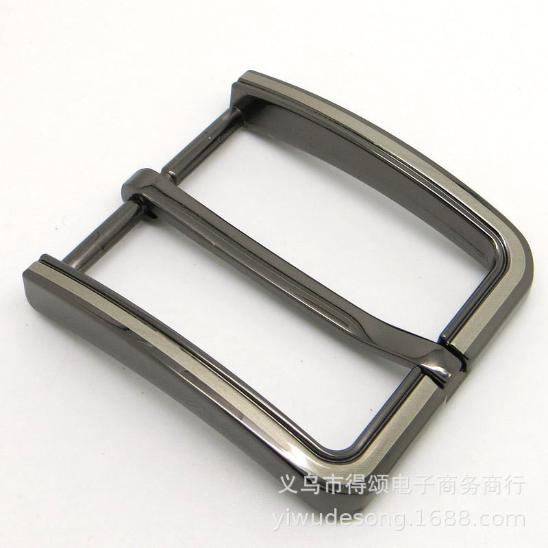 Guqing Single-Pin Buckle Fashion Alloy Business Men's Belt Buckle Factory Customized Japanese Pin Buckle Punched Belt Buckle