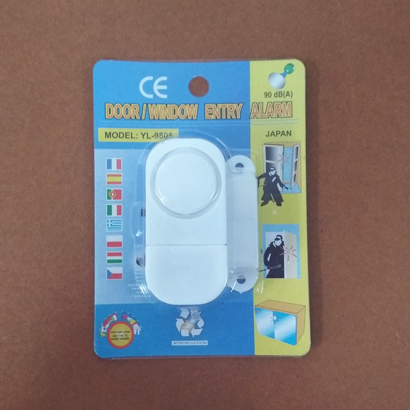 Сигнализация для дверей и окон с магнитом, дефектов очень мало (для экспорта)