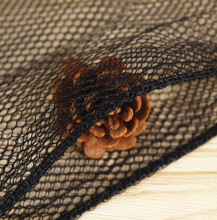 Thickened New Mesh Bundle Pocket Black Nylon Drawstring Mesh Bag Dustproof Storage Mesh Bag for Direct Marketing