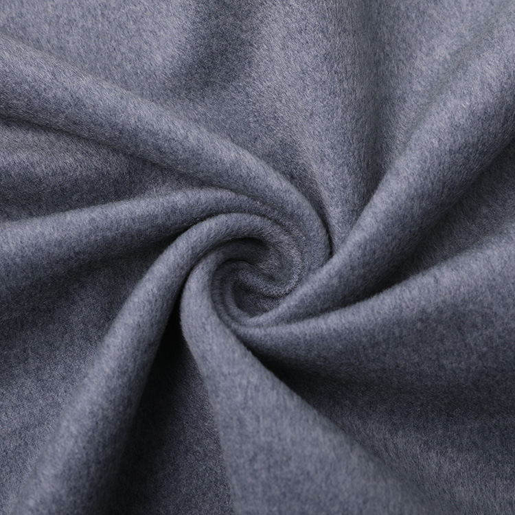 Spot Chinese velvet fabric plain TR double-sided woolen fabric autumn and winter Chinese clothing Cape woolen fabric wholesale