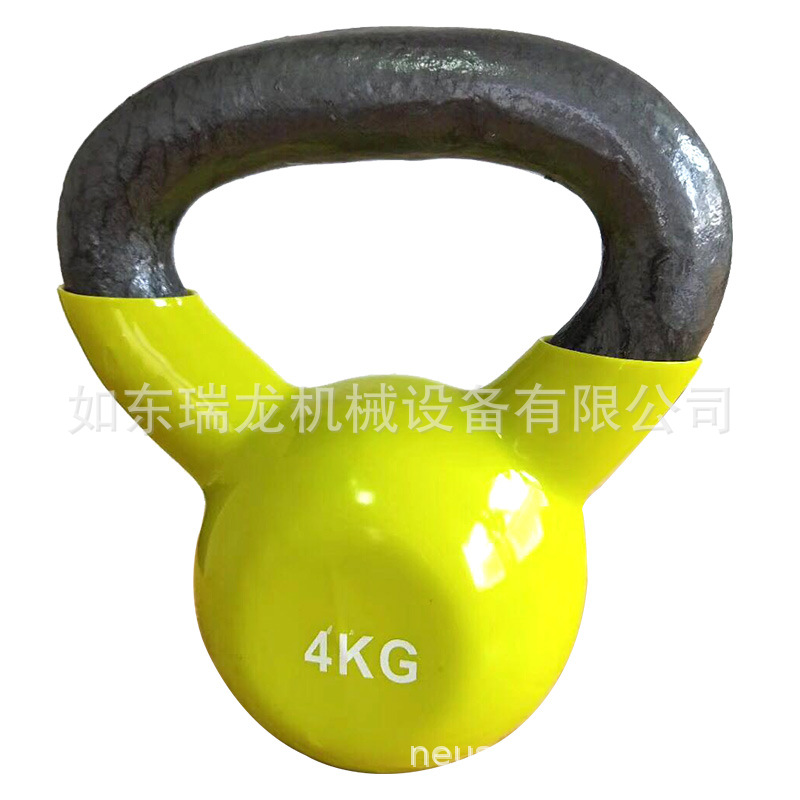 Kettlebell Solid Cast Iron Fitness Training Gluteus Muscle Hip-thian Hip Arm Pot Dumbbell Household Women's Color Pot