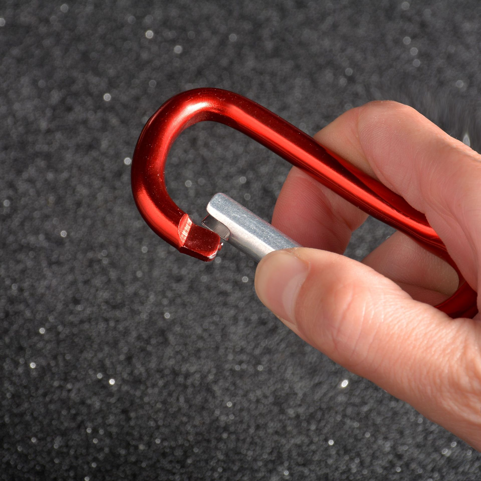 Mountaineering buckle aluminum alloy D-shaped No. 5 hanging buckle mountain climbing buckle outdoor buckle spring hook LED light buckle box bag buckle