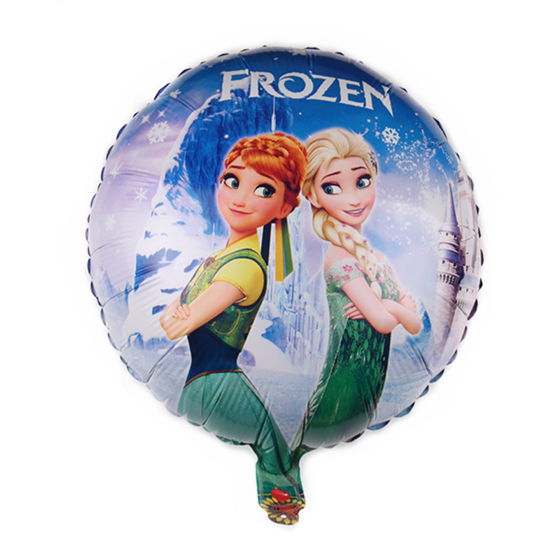 18 Inch Round Princess Aluminum Film Balloon Ice Princess Birthday Party Aluminum Film Balloon