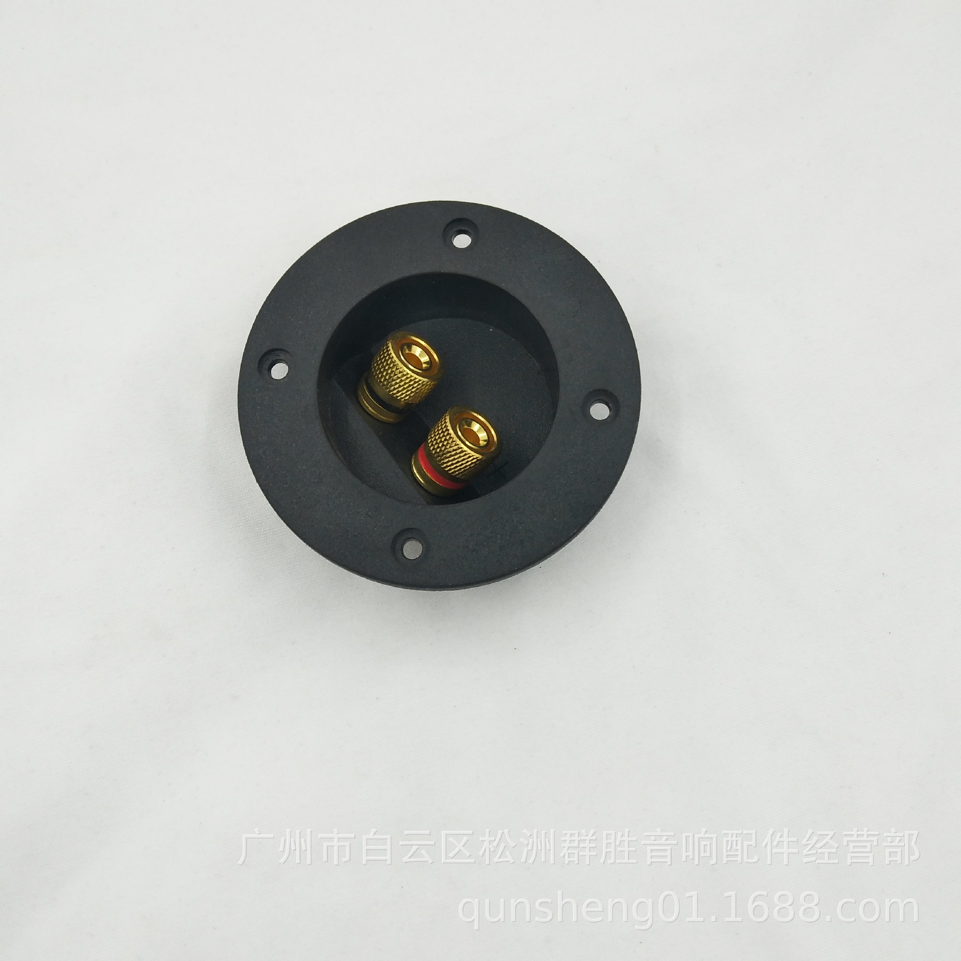 Opening 75 inside and outside round junction box 303 pure copper pole clamp box audio terminal speaker back board junction box