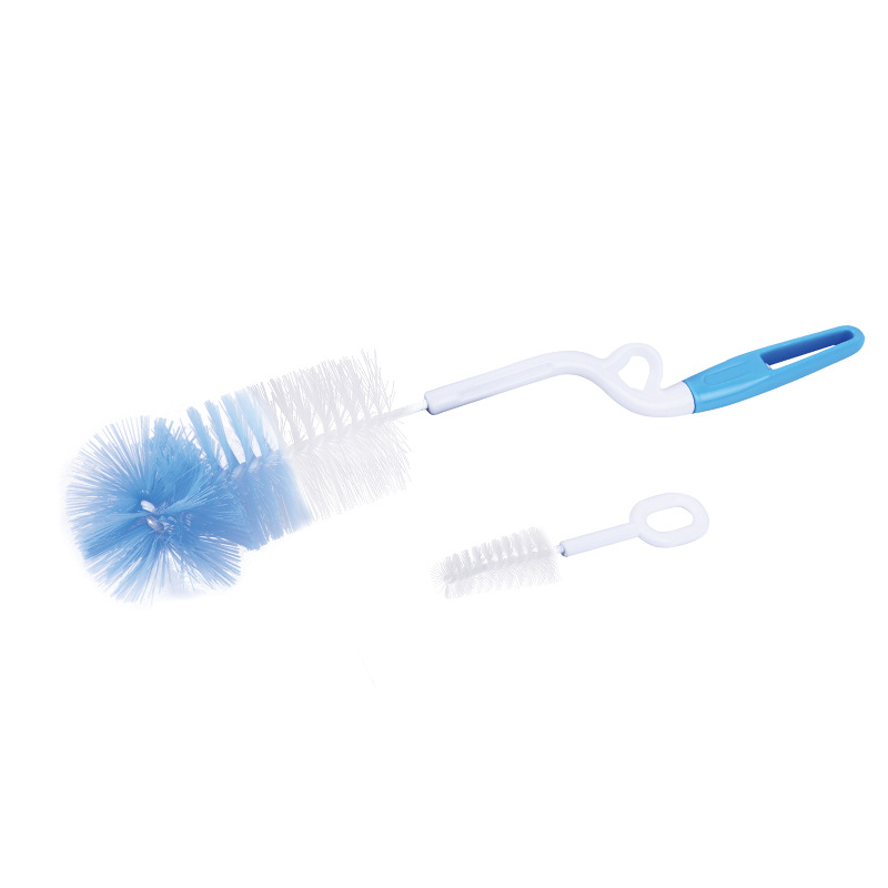 Moon Boat Baby Newborn Brush Bottle Brush Nipple Clip Brush Set Nylon Sponge Suction Tube Brush Long Handle Cup Brush