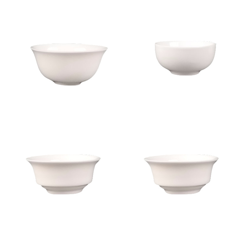 White porcelain jade porcelain high white Chaoshan traditional kung fu tea cup rich Ruyi Tea Cup reverse mouth