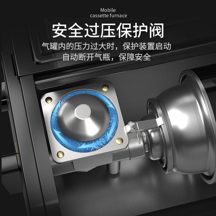 Outdoor Cartridge Stove Portable Cass Hot Pot Outdoor BBQ Stove Household Butane Gas Stove Dual-purpose Gas Stove