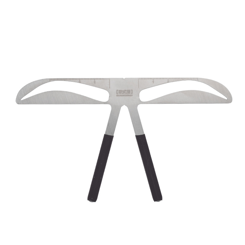 Three-point positioning balance ruler eyebrow card stainless steel eyebrow ruler thrush auxiliary tattoo tool eyebrow caliper
