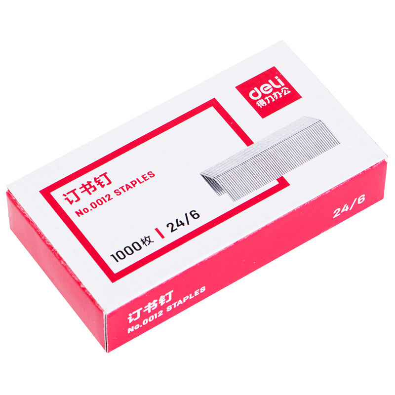 Deli stationery 0012 staples unified 12 staples 24/6 Staples regular Staples stationery wholesale