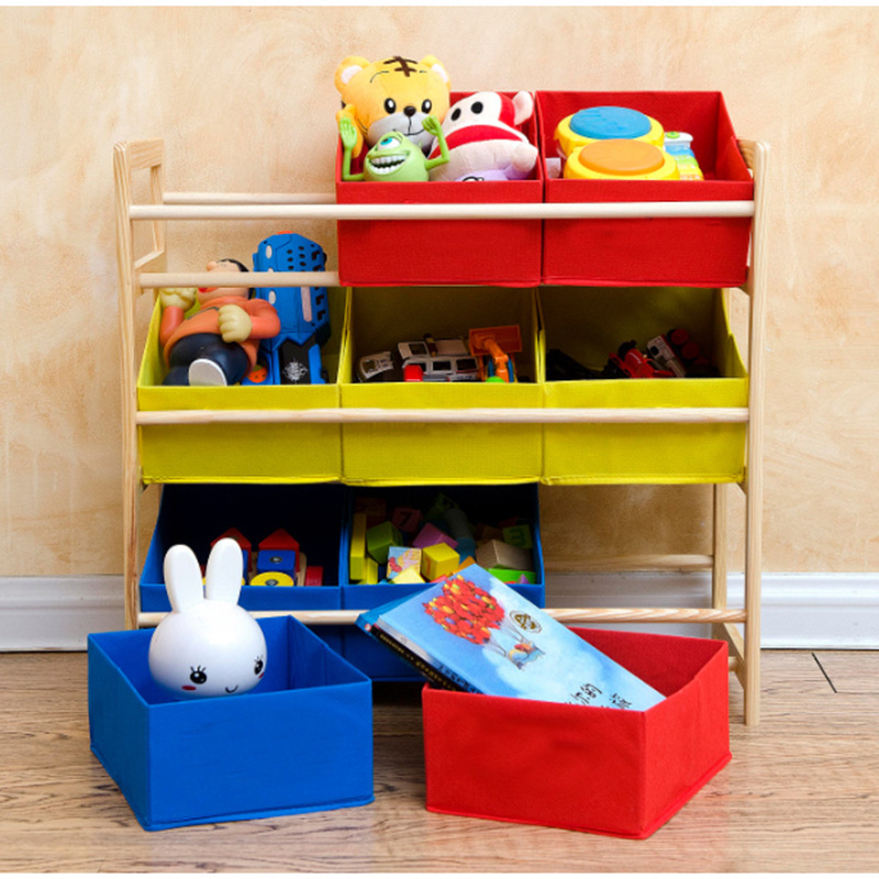 Книжная полка из массива дерева полка для хранения игрушек