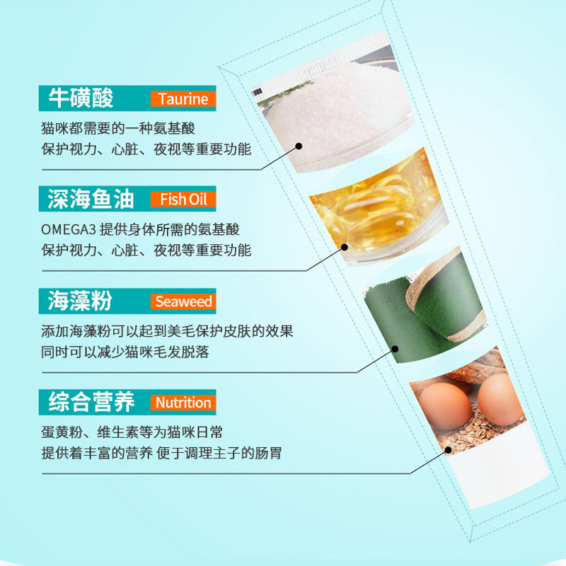 Authorized agent upgrade Formula New Pet Health cat hair removal cream 125g pet dog nutrition cream