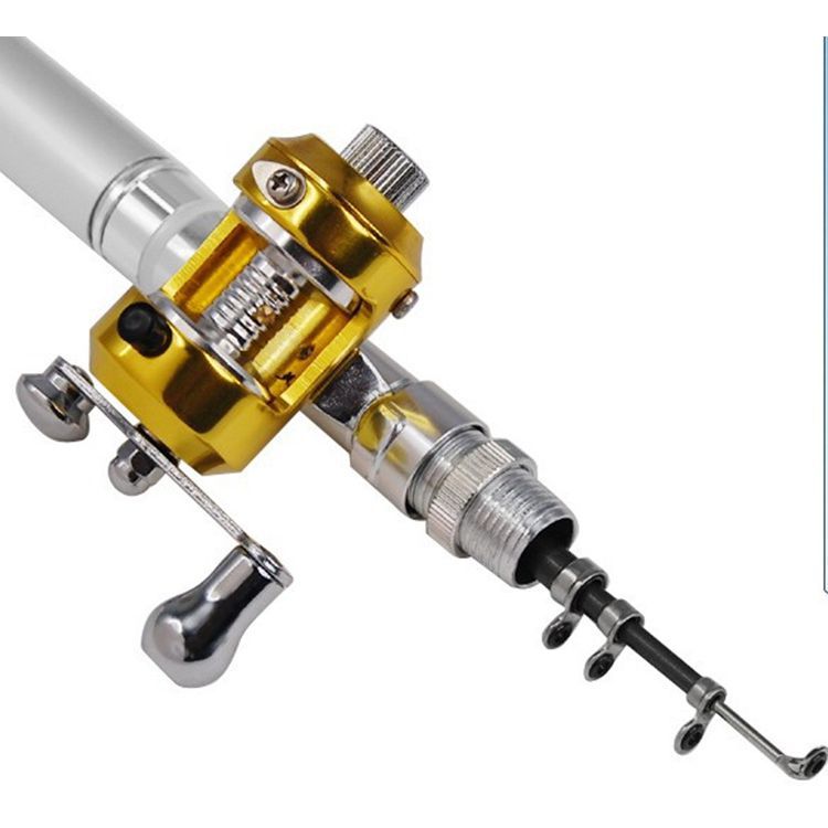 Manufacturers produce 1 meter telescopic drum pen rod fishing gear set portable fishing rod ice fishing children's gift sea Rod