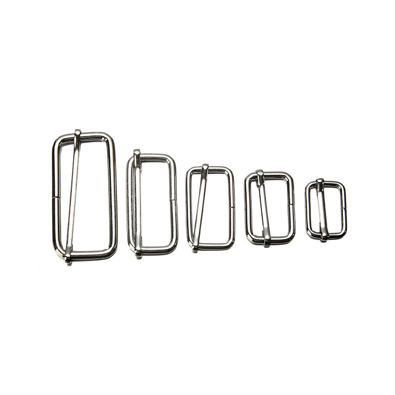 Factory Direct metal pull-core buckle in stock luggage hardware Japanese buckle wholesale three-gear buckle adjustment buckle