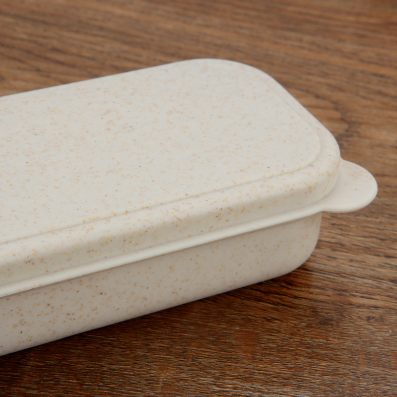 Wheat Cutlery Box Straw Portable Cutlery Box Cutlery Storage Box Cutlery Gift Box