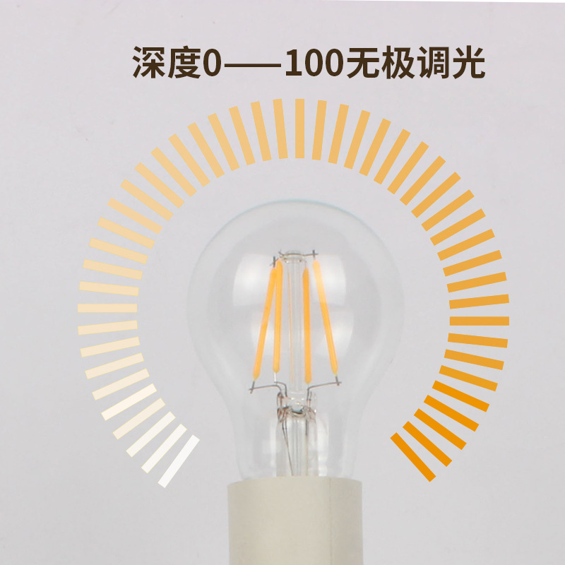 stepless dimmable LED imitation tungsten Edison C35 candle E12-110V no stroboscopic ball bubble free shipping