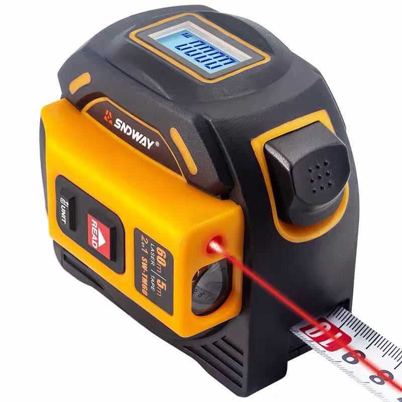 Sndway Shendawei Laser Rangefinder Swtm60 Digital Tape Measure Infrared Measuring Instrument 60m Laser Tape Measure