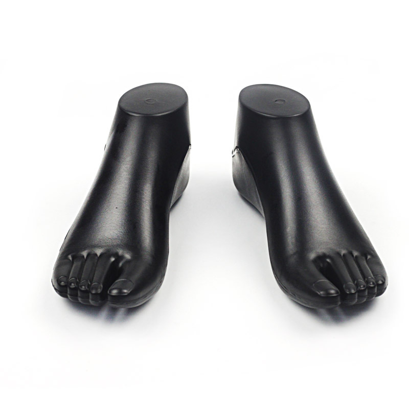 Soled Shoe Foot Model with Finger Thickeneded Shoe Mold Leg Mold Boat Socks Mold Support Shoe Stretcher Sandals Plastic Shoe Wear