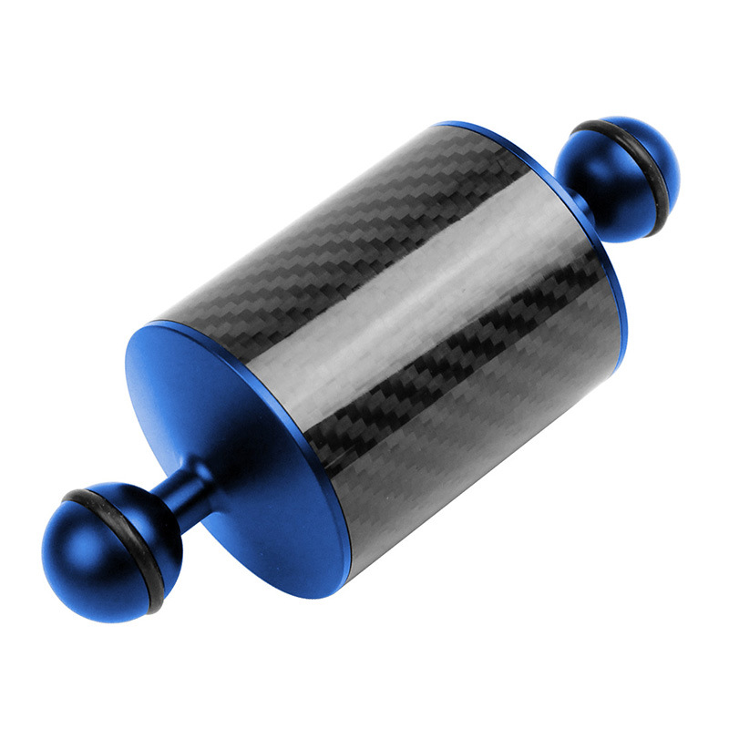 Diving photography accessories buoyancy arm buoyancy lamp arm 60mm carbon fiber ball head lamp arm SLR camera waterproof shell