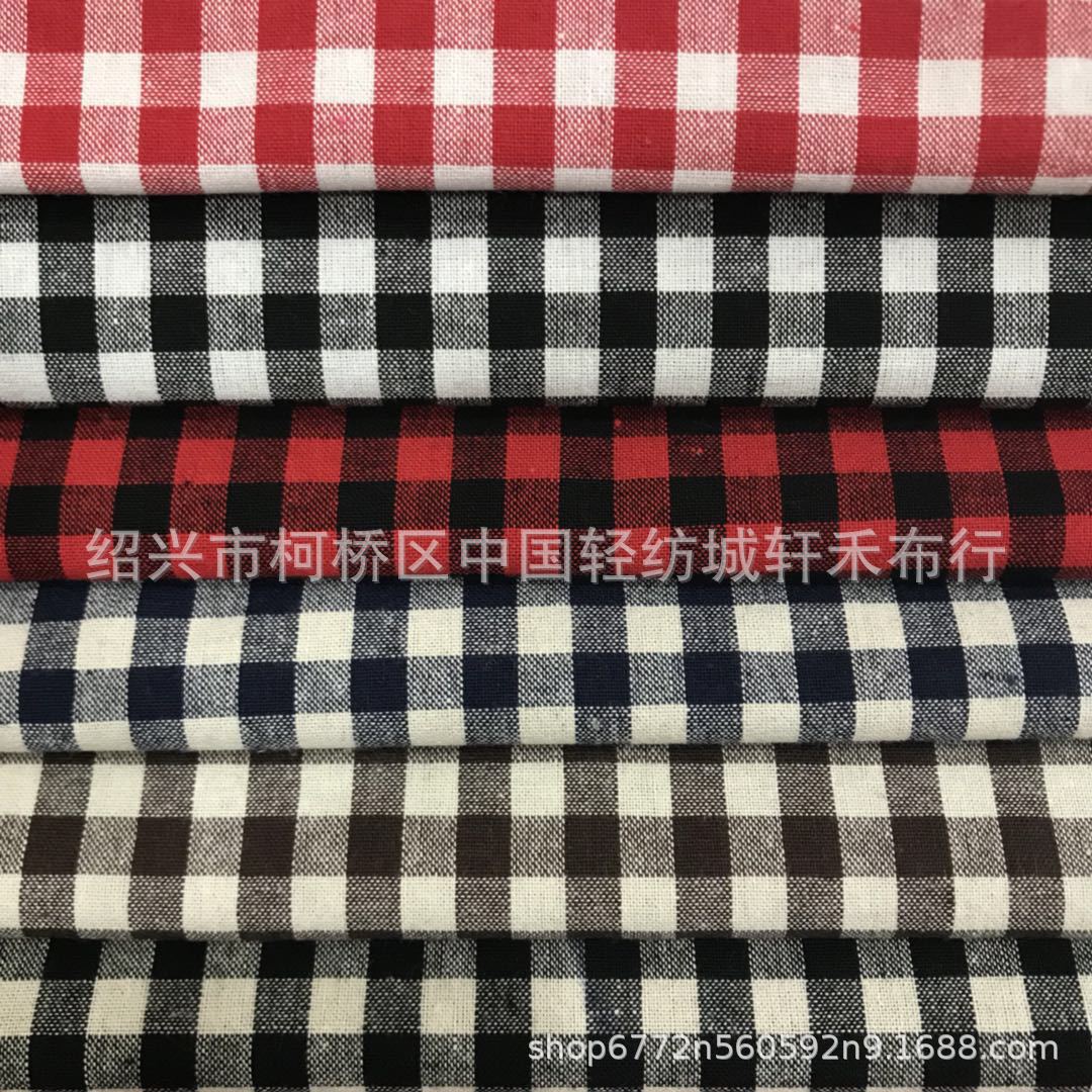 Классическая версия с рисунком в клетку из окрашенного полиэстера и хлопка, ткань для детской одежды, мужских и женских рубашек, подкладка для карманов, в наличии круглый год
