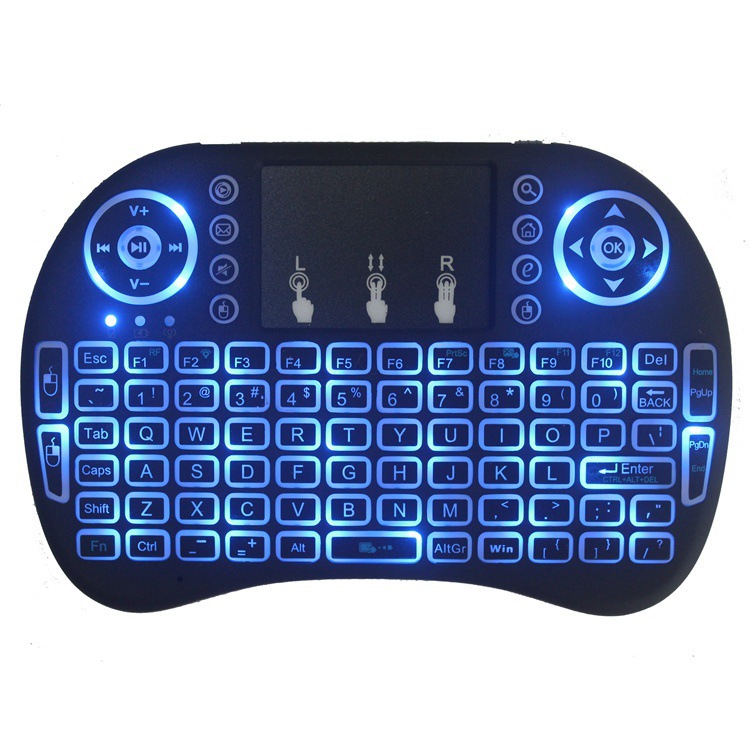 i8 keyboard 2.4G Air flying squirrel mini wireless keyboard wholesale dry lithium three-color backlit ticker