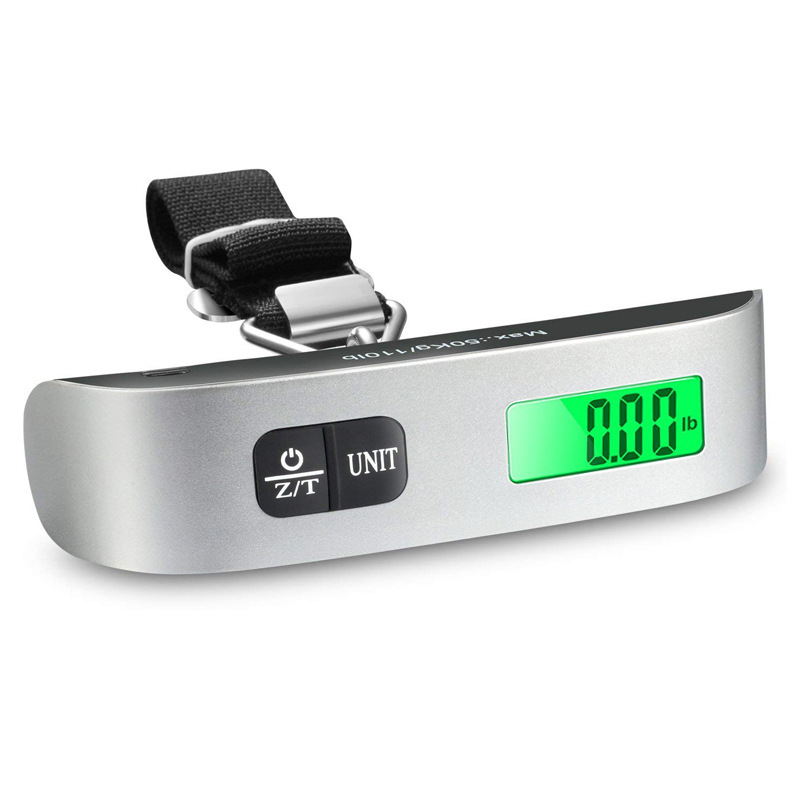 Convenient Portable Scale Luggage Scale Household Electronic Scale LED Display T-Type Electronic Scale Dry Battery with Hook Ribbon