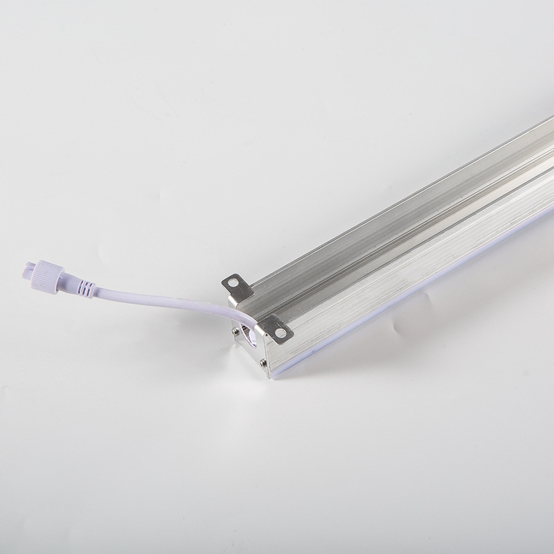 LED line lamp aluminum seat guardrail tube dish color digital tube aluminum bottom silver contour monochrome internal control external control outdoor waterproof